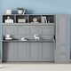 preview thumbnail 3 of 16, Full Size Murphy Wall Bed Frame with Closet and Drawers Space-Saving Design for Kids Boys&Girls