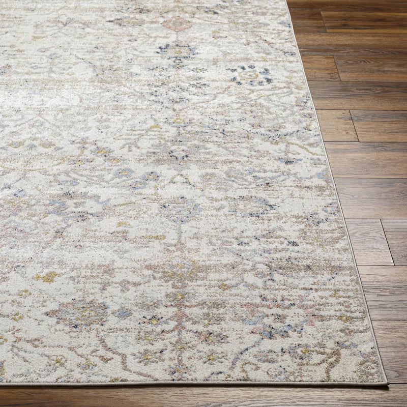 Livabliss Lavadora Transitional Medallion Washable Area Rug