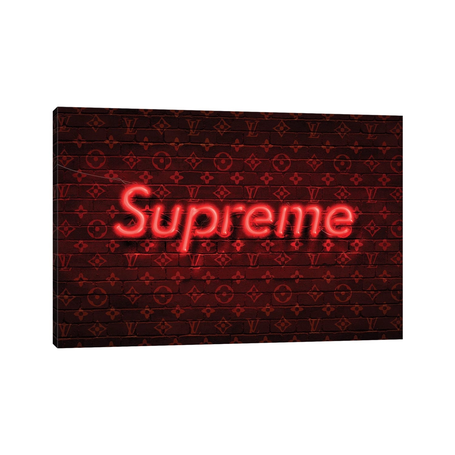 Supreme lv hot sale print