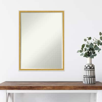 Paige Half-Inch-Bevel Wood Framed Wall Mirror - Glass Size 18x24