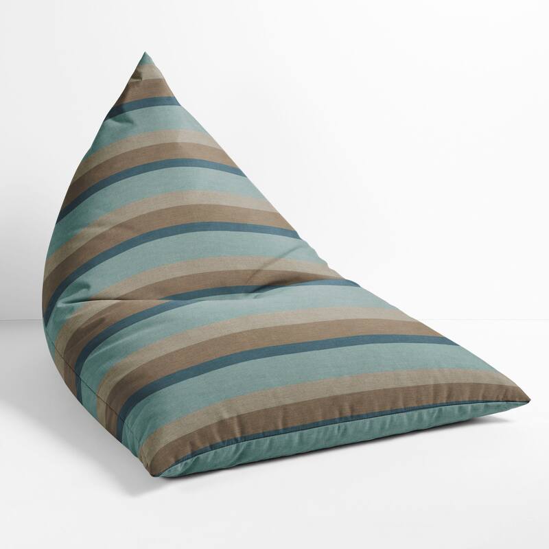 Sorra Home Sunbrella Outdoor Bean Lounger - 54 in W x 38 in W x 21 in H