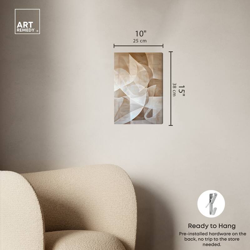Art Remedy Scattered Thoughts Gallery Wrapped Abstract Shapes 1 Piece Canvas Wall Art