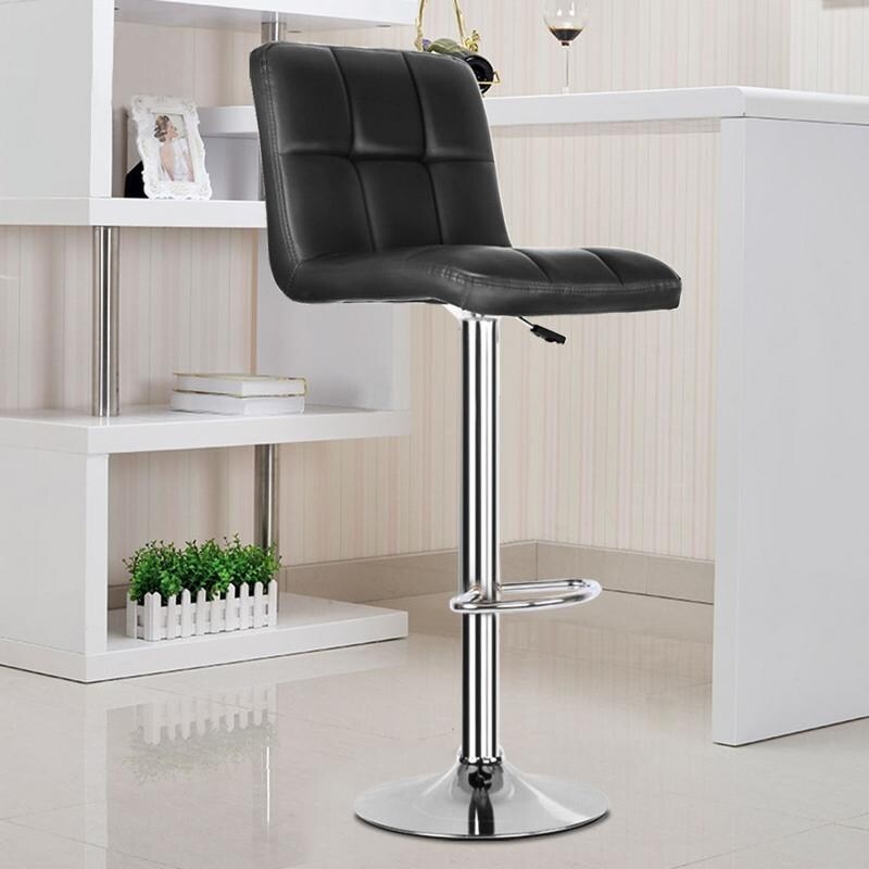 Color : Black Color : White Bar Stool Bar Stools Counter Height Swivel Stool PU Leather Modern Height Adjustable Swivel Barstools Hydraulic Chair Bar Stools,red