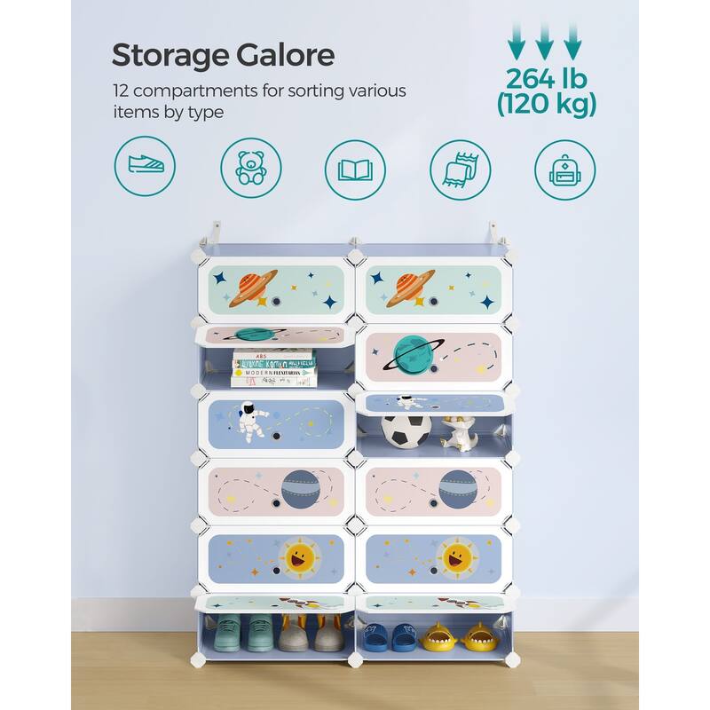 Kids Shoe Storage Solutions with Convenient Doors and Metal Wire Frame Perfect for Playrooms or Entryways