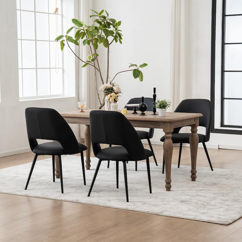 Modern Dining Chairs Set of 2 Armless Chairs 22.83"Wx22.05"Dx34.65" H