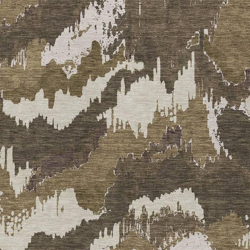 HomeRoots Abstract Transitional Rectangle Outdoor Rug