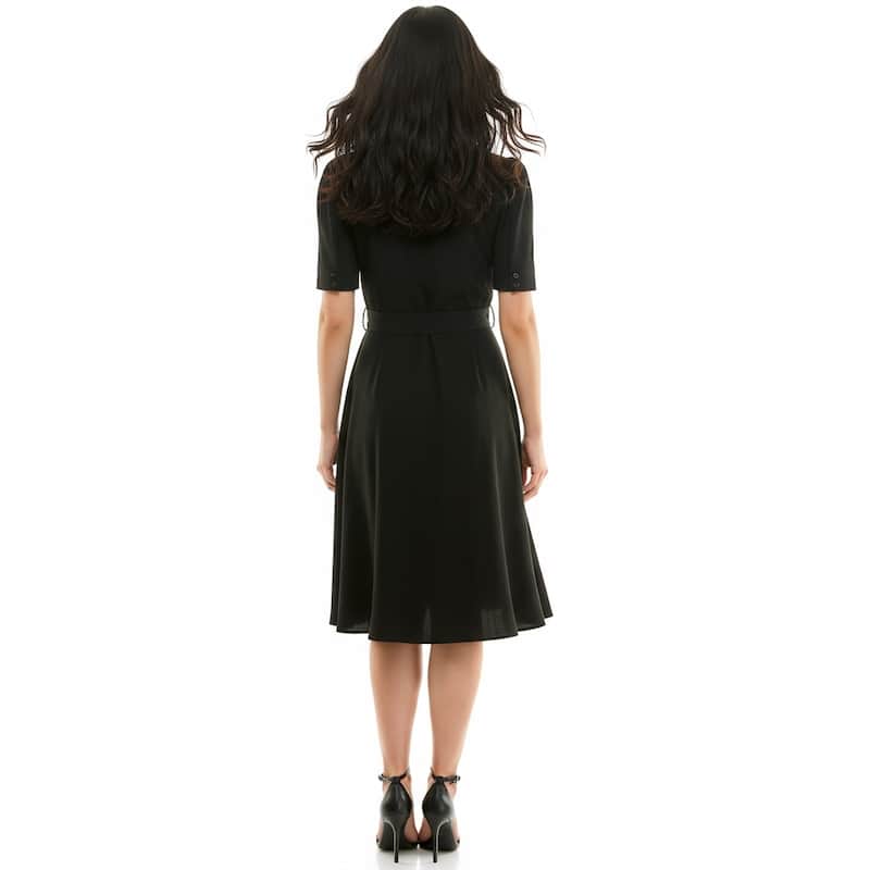 Nanette Lepore Collared Fit & Flare Dress