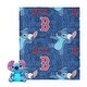 preview thumbnail 2 of 47, MLB Strike Stitch Hugger Pillow & Silk Touch Throw Blanket Set 40x50 inches - Boston Red Sox