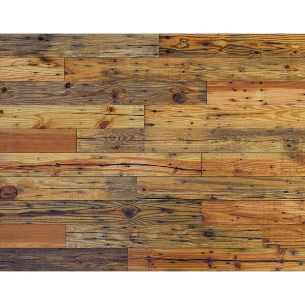 Novogratz Reclaimed Barn Wood Wall Panels - DIY (13.3 Sq. Ft. of 5.1" Wide Panels). Opens flyout.