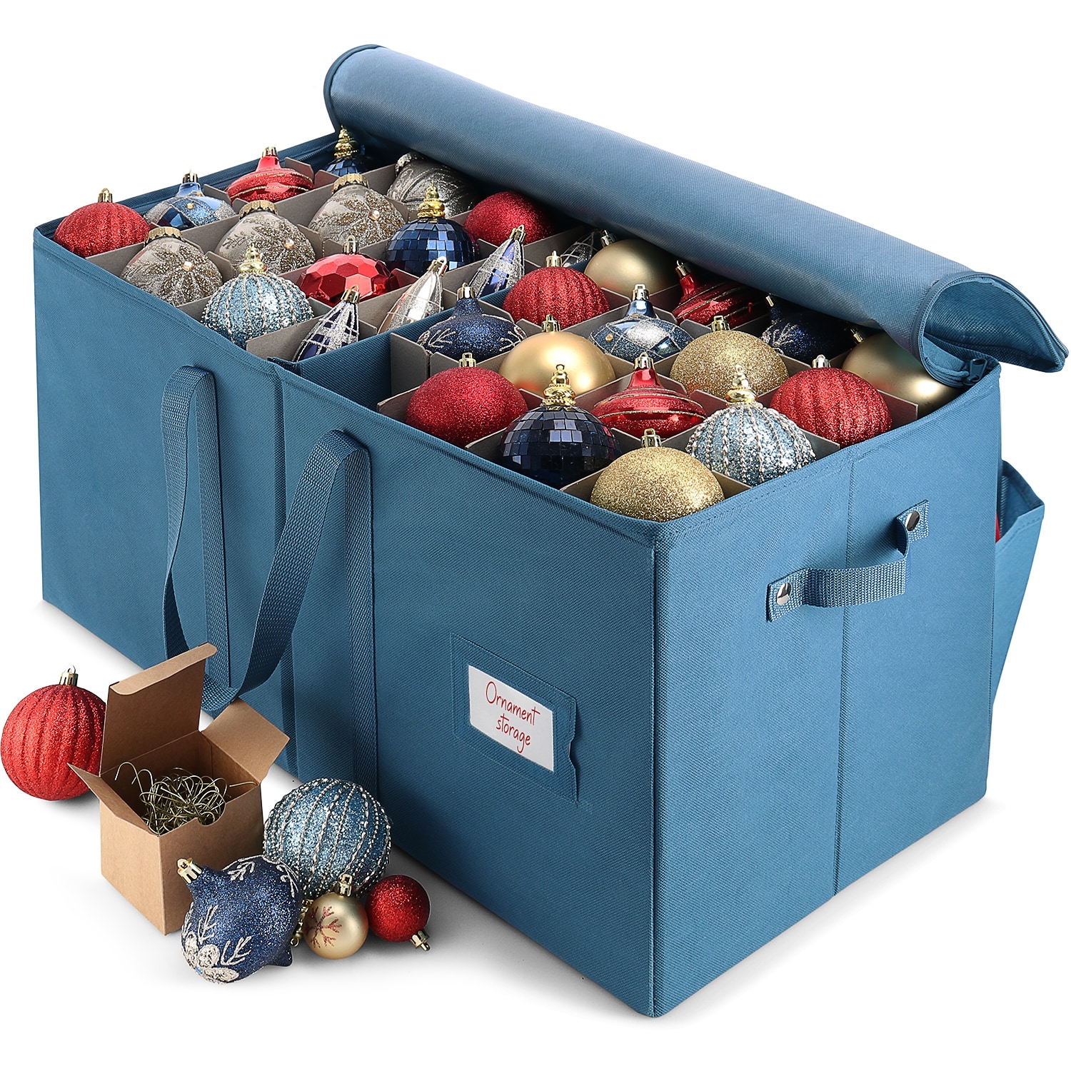 Christmas Wrapping Paper Storage Container - Organizer for 22 Rolls of 40 -  Tear-Proof Gift Wrapping Storage
