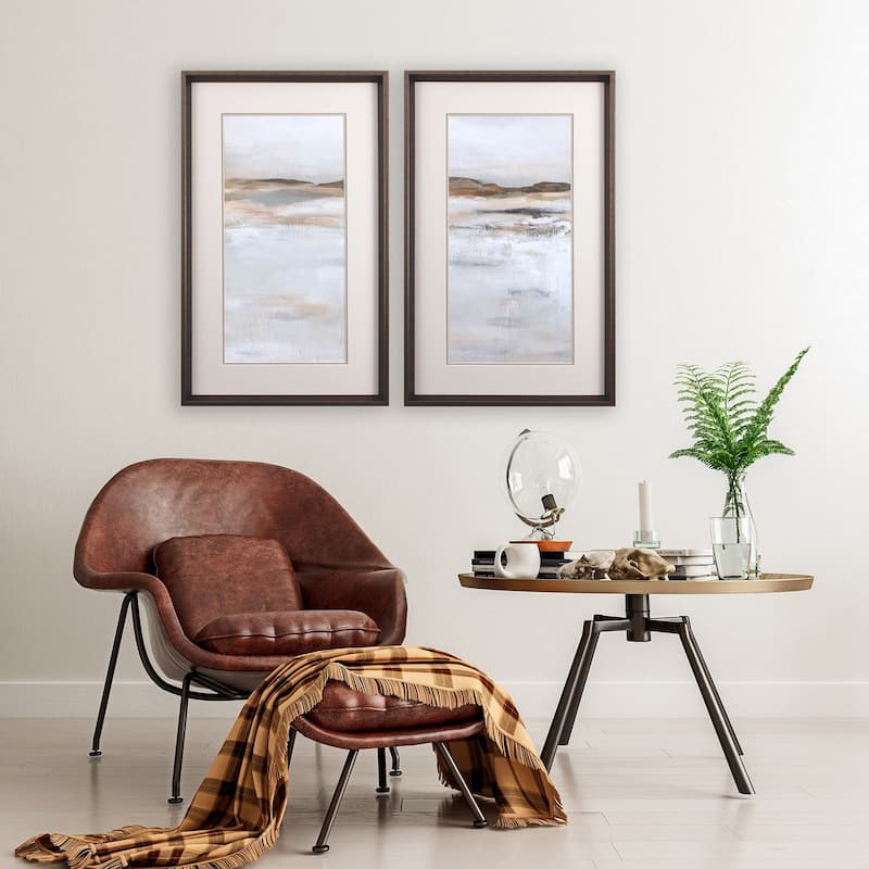 Desert Floor S/2 Framed Art Under glass
