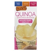 Suzie's Quinoa Milk Beverage - Unsweetened Vanilla - Case of 6 - 33.8 Fl oz.