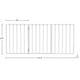 preview thumbnail 14 of 24, 3-Panel Indoor Foldable Dog Gate - 54x24-Inch Wood Freestanding Pet Fence