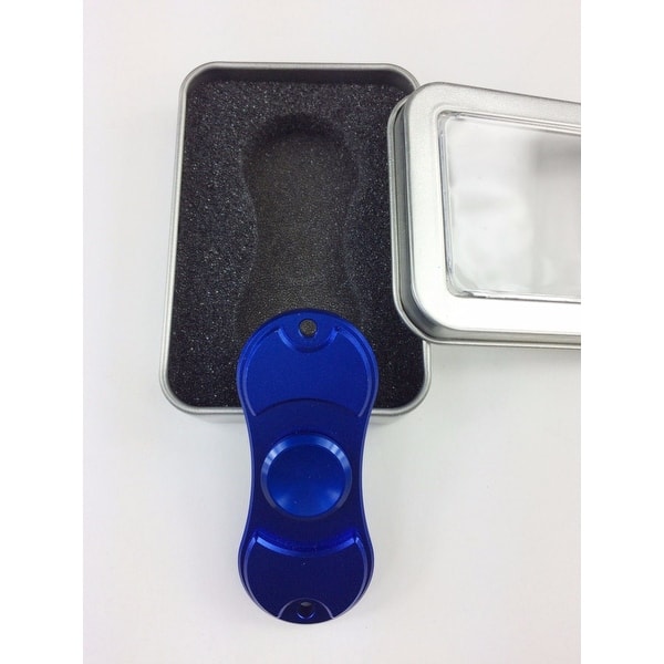 Fidget Spinner Metal Hand Spinner Stress Relief Toy With Gift Box - Blue -  Bed Bath & Beyond - 16257770