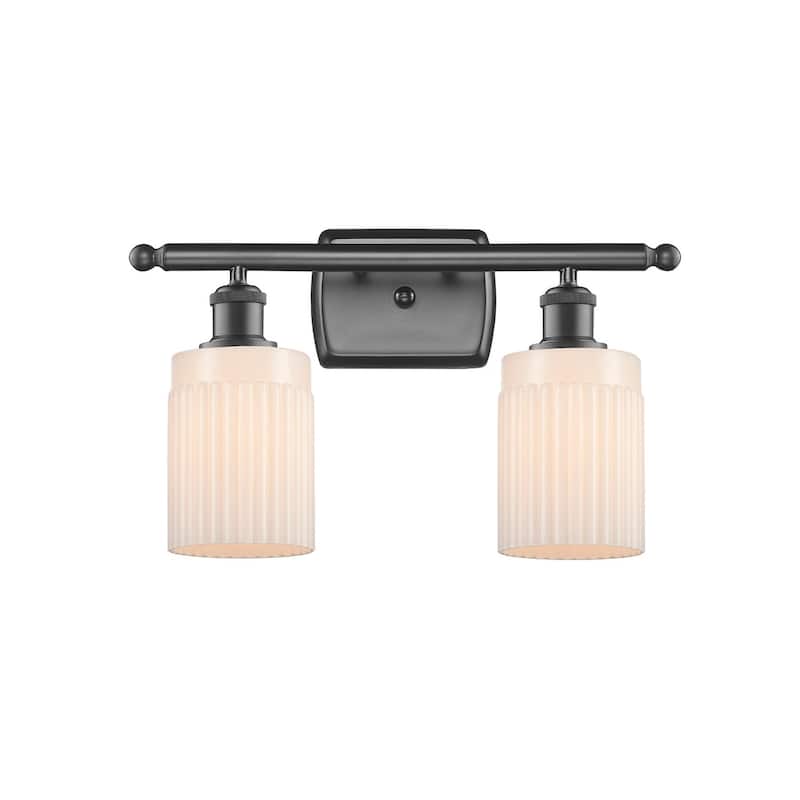 Innovations Lighting Hadley 2 Light 16" Wide Bathroom Vanity Light - Oil Rubbed Bronze / Matte White
