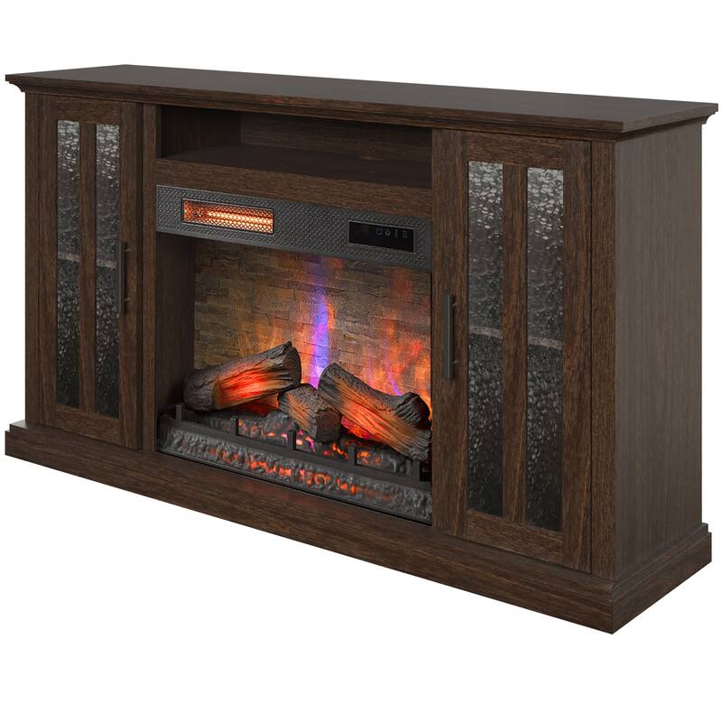 duraflame® Electric Fireplace TV Stand, Stromburg Oak