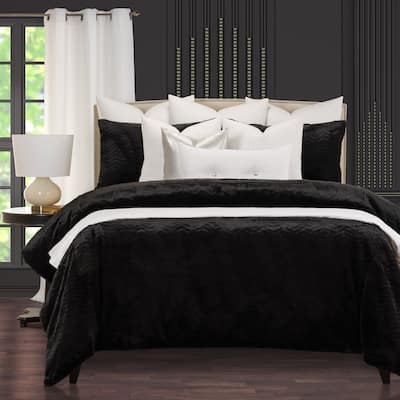 High Kicks Lavish Faux Fur Supreme Duvet Cover and Insert Set