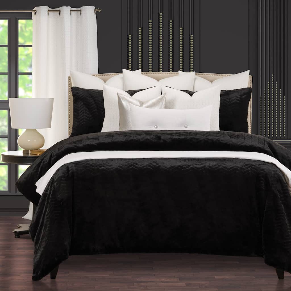 High Kicks Lavish Faux Fur Supreme Duvet Cover and Insert Set