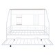 preview thumbnail 21 of 19, Full Size Metal House Bed with Trundle