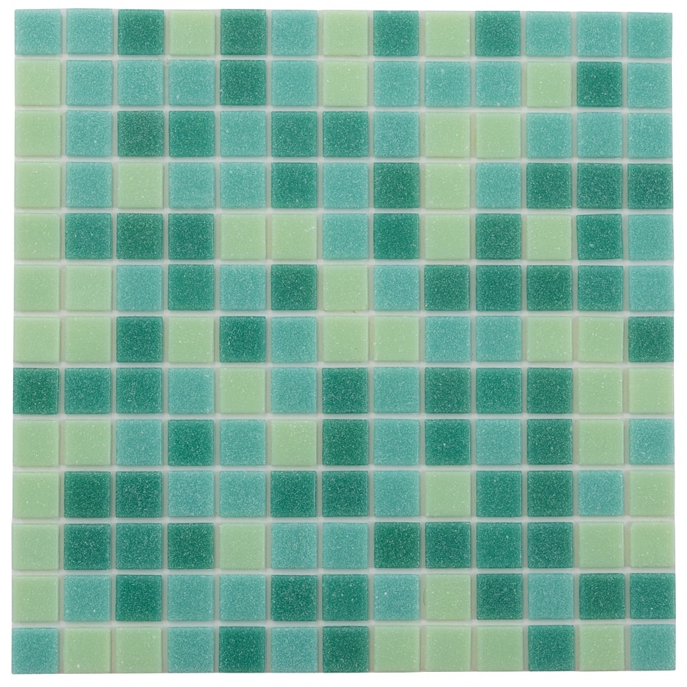 Apollo tile 12" x 12" Mingles Glossy Dynasty Green Glass Tile (20 sq ft/case) - 20 Pack