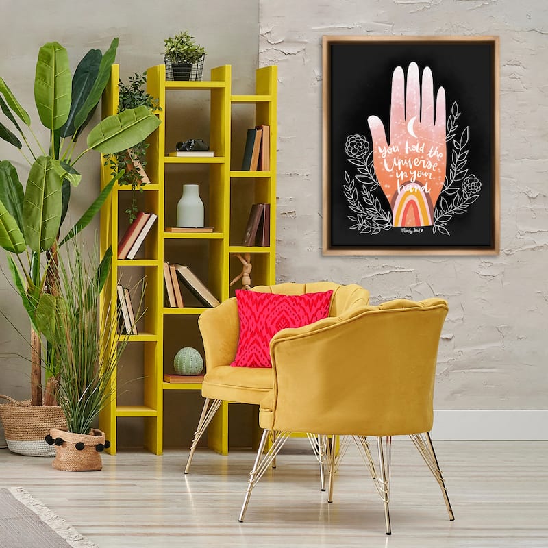 Stupell Universe In Your Hand Framed Floater Canvas Wall Art Design By Mandy Ford Art + Illustration