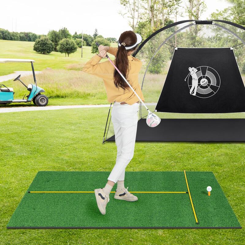 5 x 4 FT Golf Hitting Mat Artificial Turf Golf Training Mat 27/32mm