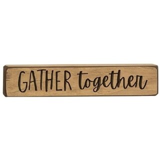 Gather Together Engraved Block 9