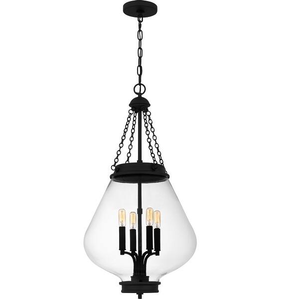 slide 2 of 7, Wallace 4-Light Matte Black Pendant