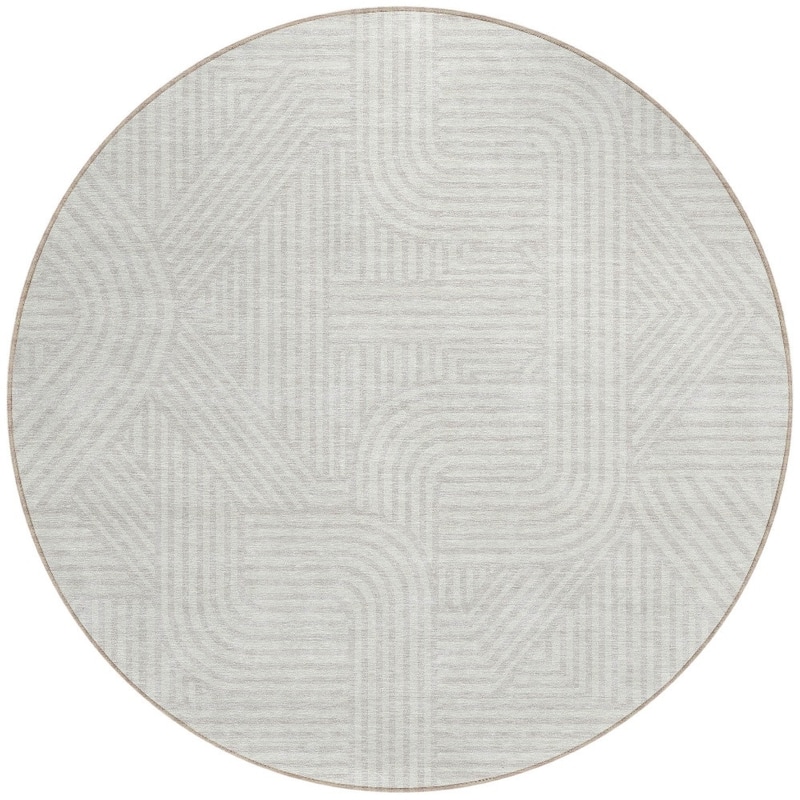 HomeRoots Abstract Transitional Rectangle Outdoor Rug