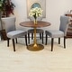preview thumbnail 17 of 42, Carolina Living Alden Wood Top 36" Round Dining Table