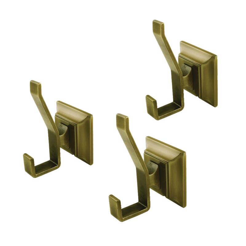 Kingston Brass Monarch 3-Piece Bathroom Robe Hook/Towel Hook - Antique Brass
