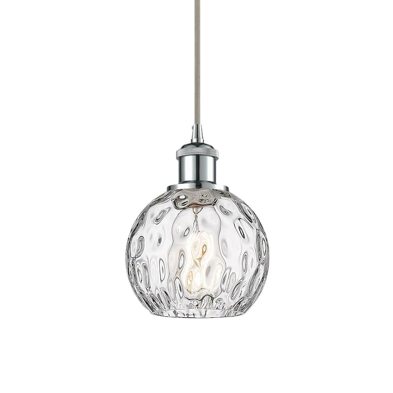Innovations Lighting 516-1P-8-6 Athens Pendant Athens 6" Wide Mini - Polished Chrome / Clear Water Glass