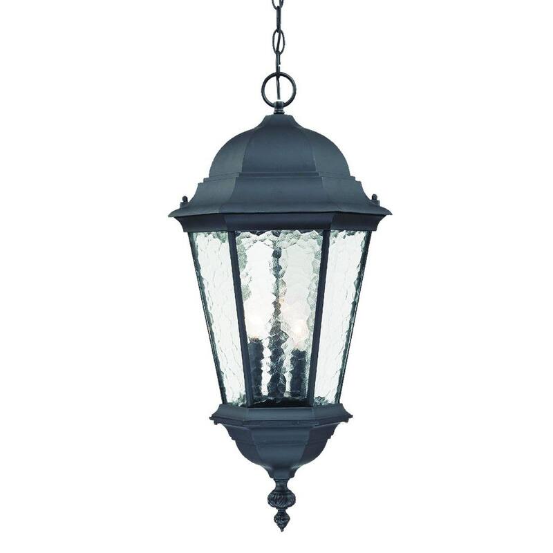 HomeRoots Telfair 3-Light Matte Black Hanging Light - 12.5' X '26' X '12.5