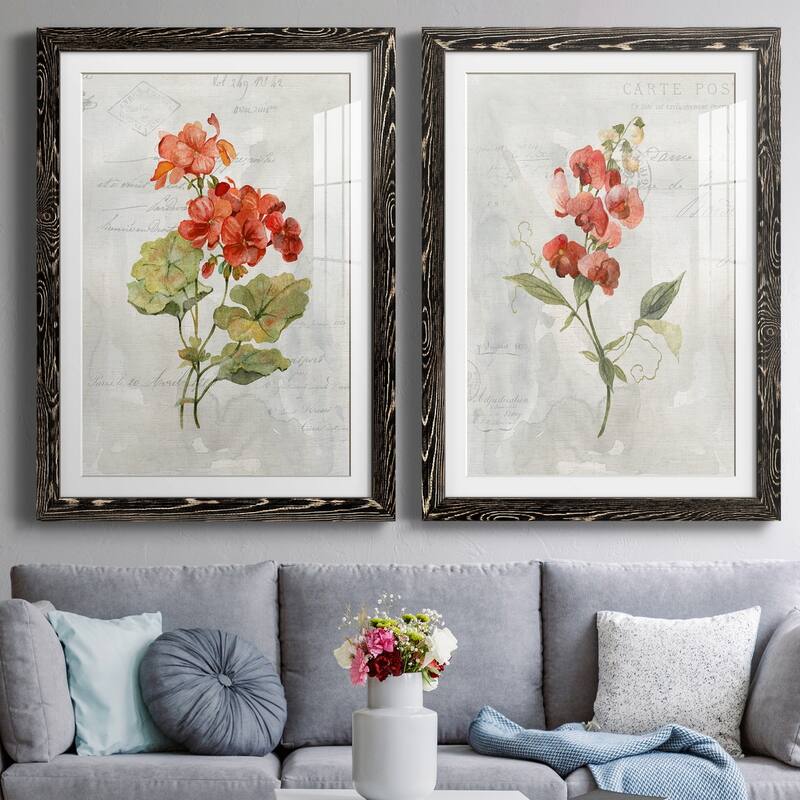 Linen Geranium-Premium Framed Print - Ready to Hang