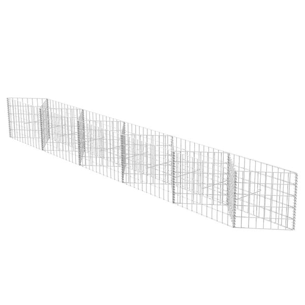 vidaXL Gabion Basket/Planter/Raised Bed 118.1"x11.8"x19.7". Opens flyout.