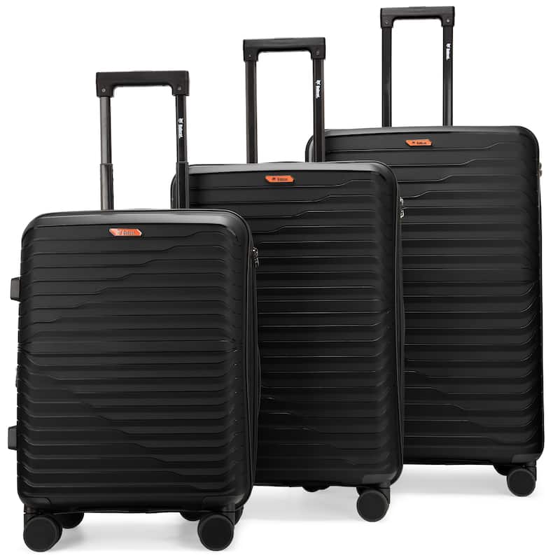 Bobcat Excavator 3-Piece Expandable Hardside Spinner Luggage Set