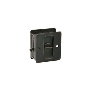 Shop Schlage 991 Solid Brass Privacy Pocket Door Lock Free