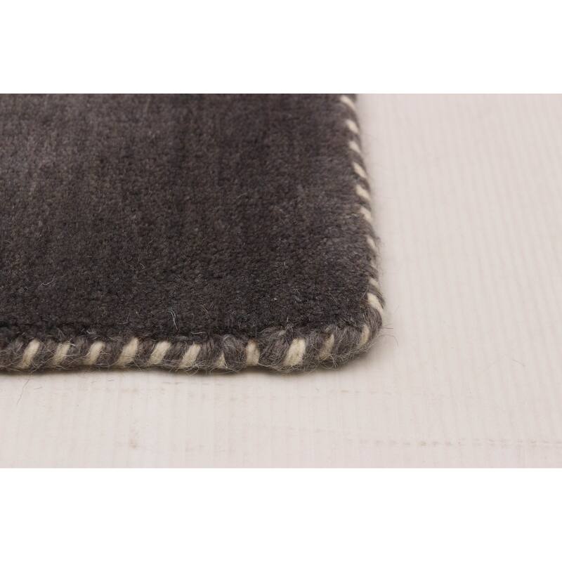 Kashkuli Gabbeh Grey Rug 7'8" x 10'9" - 7'8 x 10'9