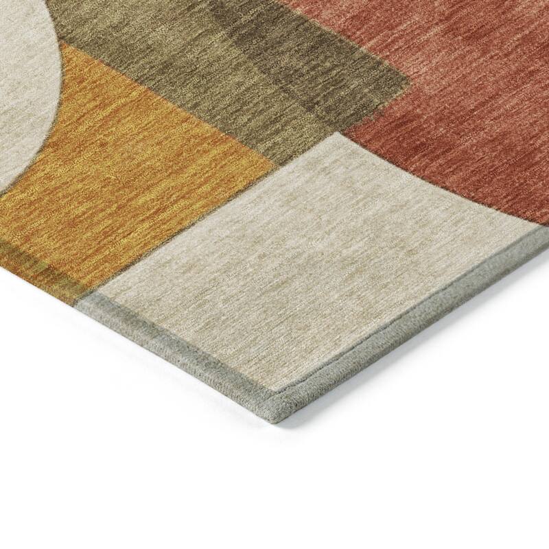 HomeRoots Geometric Modern Rectangle Outdoor Rug