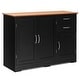 preview thumbnail 10 of 8, Costway Buffet Sideboard Kitchen Cupboard Storage Cabinet with 2 - See Details