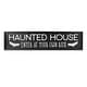 preview thumbnail 1 of 4, Haunted House Wooden Spooky Halloween Decor Wall Sign