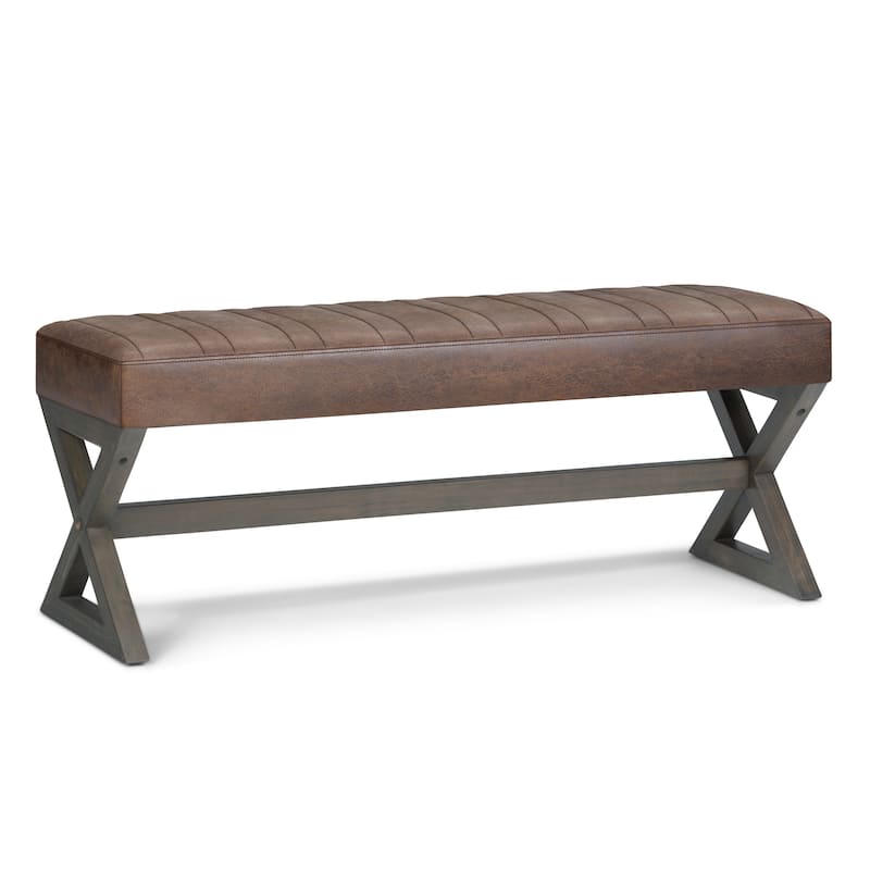 WYNDENHALL David 48 inch Wide Contemporary Rectangle Ottoman Bench
