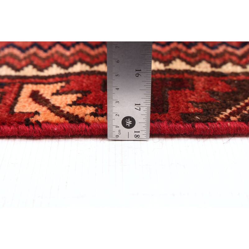 ECARPETGALLERY Hand-knotted Anatolian Vintage Red Wool Rug - 3'0 x 10'10