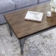 preview thumbnail 12 of 10, Plymouth Gray Wood Rectangular Coffee Table - 52" x 20" x 28"