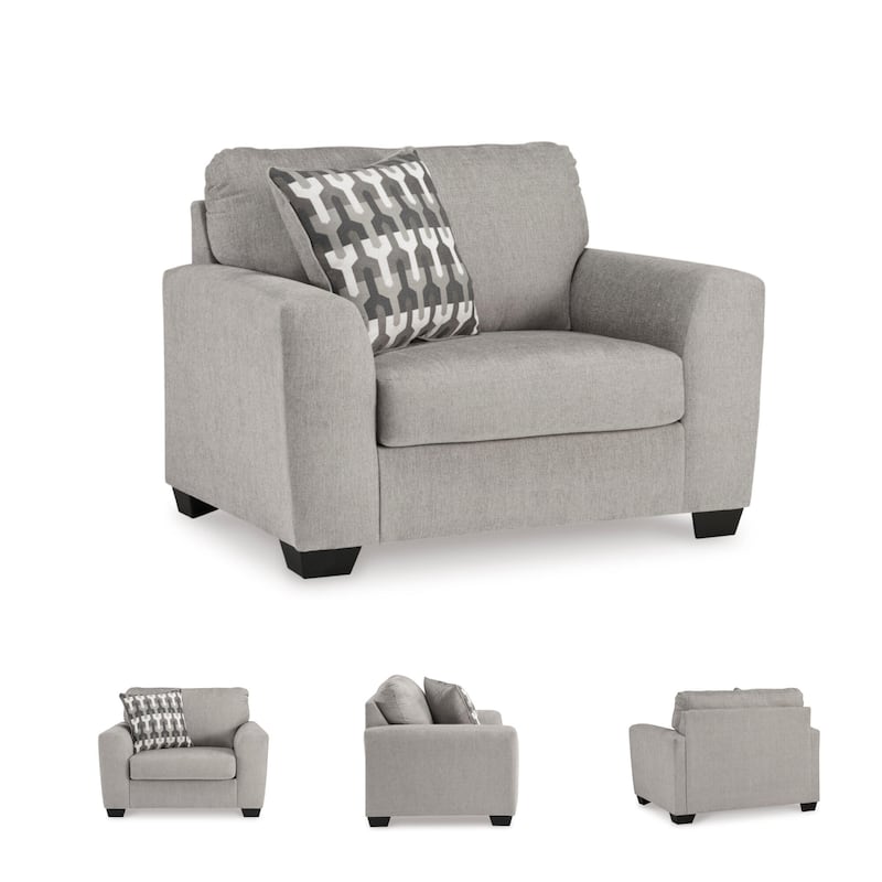 Signature Design by Ashley Avenal Park Gray Oversized Chair - 52"W x 40"D x 40"H