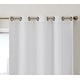 preview thumbnail 3 of 38, HLC.me Lattice Flocked 100% Complete Blackout Thermal Insulated Window Curtain Grommet Panels - Set of 2