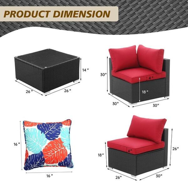 Zenova Rattan 2 or 12piece Outdoor Patio Sofa Sectional Set Bed Bath & Beyond 35542338