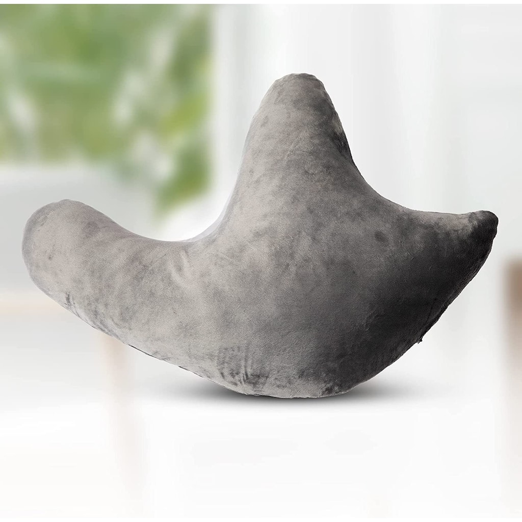 Cheer Collection W Shaped Microplush Shoulder Support Pillow - Grey