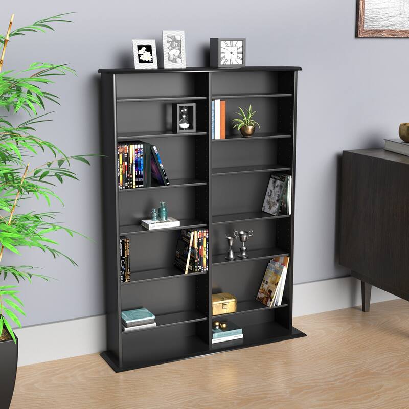 Prepac Media Storage Display Cabinet 8.75" D x 38.75" W x 51" H