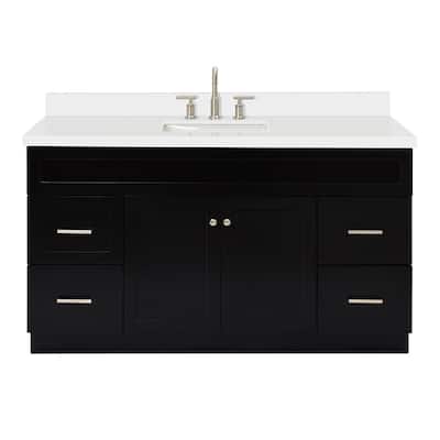 Ariel F061SWQRVO Hamlet 61" Free Standing Single Basin Vanity Set with